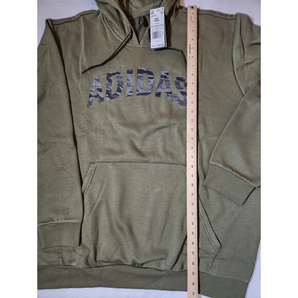 Adidas multi sport hoodie mens 2XL Camouflage Graphic Olive Strata - Picture 3 of 9